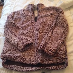 Wine Fleece Pullover/ Wubby